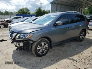 2019 Nissan Pathfinder SL with VIN 5N1DR2MN6KC626402, listed as a Copart auction lot 61406705 with 99,648 mi miles and Salvage title. Bid and sale history available at DreamBid. Image 1.