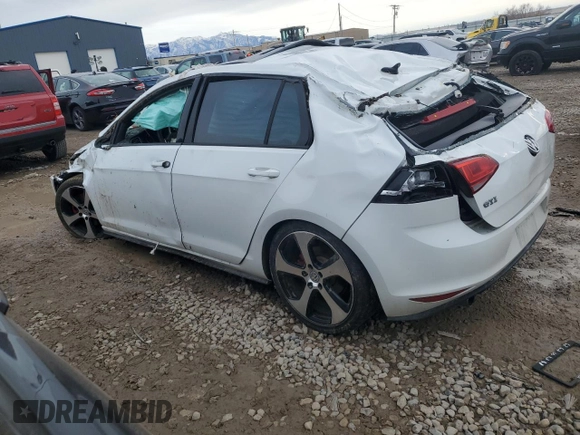 2015 Volkswagen Golf GTI SE with VIN 3VW5T7AU0FM014846, listed as a Copart auction lot 41404315 with 0 mi miles and Salvage Title. Bid and sale history available at carsss.com. Image 2.
