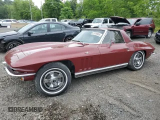 1966 Chevrolet Corvette with VIN 19467S100275, listed as a Copart auction lot 61410885 with 75,916 mi miles and Non repairable. Bid and sale history available at DreamBid. Image 1.