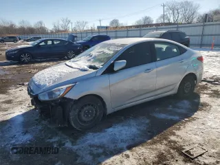 2017 Hyundai Accent SE with VIN KMHCT4AE9HU307981, listed as a Copart auction lot 46506845 with 101,763 mi miles and Salvage Title. Bid and sale history available at carsss.com. Image 1.