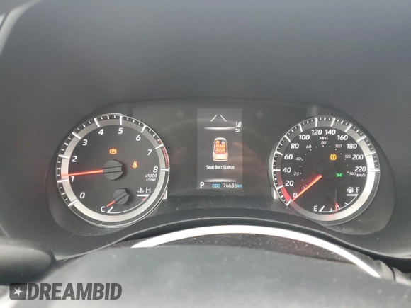 2022 Toyota Highlander LE with VIN 5TDBZRBHXNS183417, listed as a Copart auction lot 50680265 with 76,636 mi miles and Clean title. Bid and sale history available at DreamBid. Image 9.