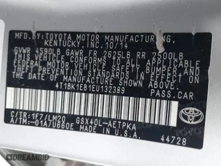 2014 Toyota Avalon Limited with VIN 4T1BK1EB1EU132389, listed as a IAAI auction lot 41060897 with 131,909 mi miles. Bid and sale history available at carsss.com. Image 9.