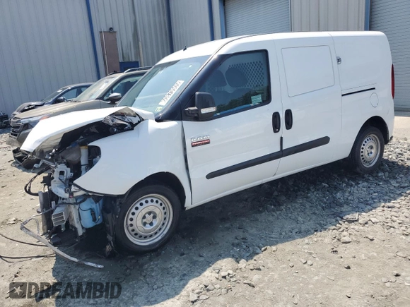 2022 Ram ProMaster City Cargo Tradesman with VIN ZFBHRFABXN6W34970, listed as a Copart auction lot 60870505 with 66,325 mi miles and Salvage title. Bid and sale history available at DreamBid. Image 1.