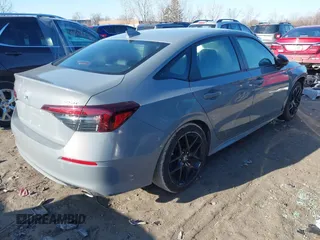 2025 Honda Civic Sedan Sport with VIN 2HGFE2F52SH507461, listed as a IAAI auction lot 41730817 with 5,251 mi miles. Bid and sale history available at carsss.com. Image 4.