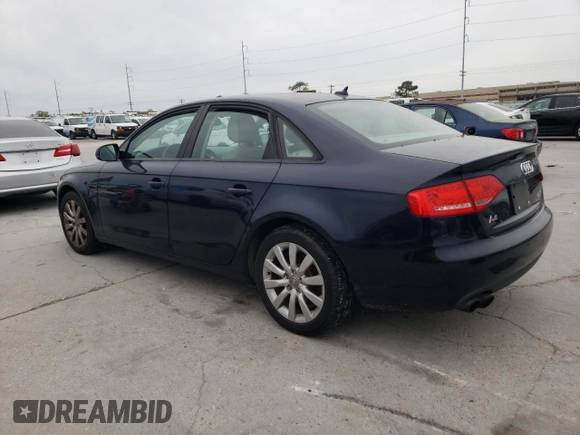 2011 Audi A4 2.0T Premium Plus with VIN WAUEFAFL6BN037696, listed as a Copart auction lot 50828245 with 0 mi miles and Salvage Title. Bid and sale history available at carsss.com. Image 2.
