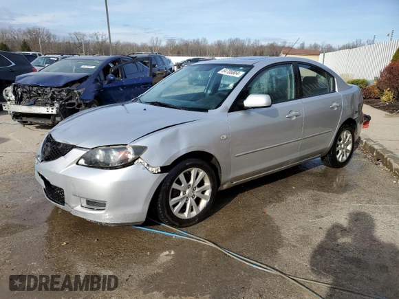 2007 Mazda 3 i Touring with VIN JM1BK32F871625160, listed as a Copart auction lot 84706804 with 254,192 mi miles and Non Repairable. Bid and sale history available at DreamBid. Image 1.