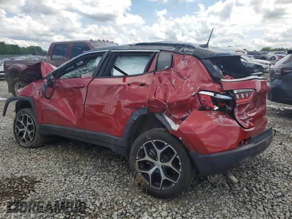 2024 Jeep Compass Limited z VIN 3C4NJDCN4RT172887, wystawiony jako Copart lot #58744795 z przebiegiem Nie podano mil oraz Czysty tytuł • Clean title. Historia ofert i sprzedaży dostępna na DreamBid. Obrazek 2.