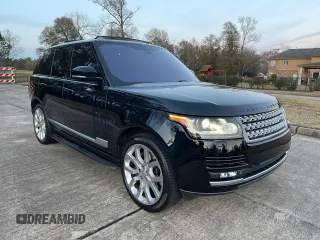 2014 Land Rover Range Rover Supercharged with VIN SALGS2TF6EA155229, listed as a Copart auction lot 41546345 with 95,369 mi miles and Salvage title. Bid and sale history available at DreamBid. Image 2.