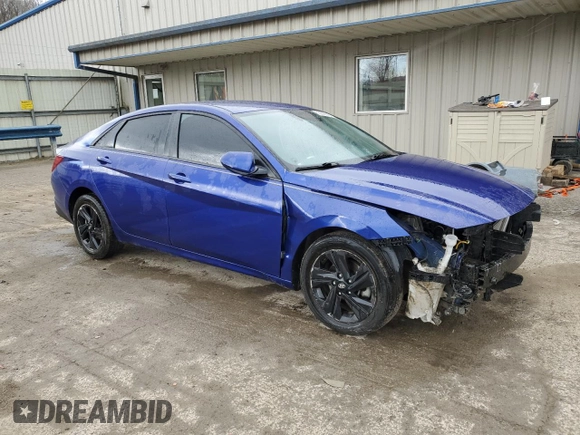 2023 Hyundai Elantra SEL with VIN KMHLM4AG1PU393235, listed as a Copart auction lot 53298915 with 52,403 mi miles and Salvage title. Bid and sale history available at DreamBid. Image 4.