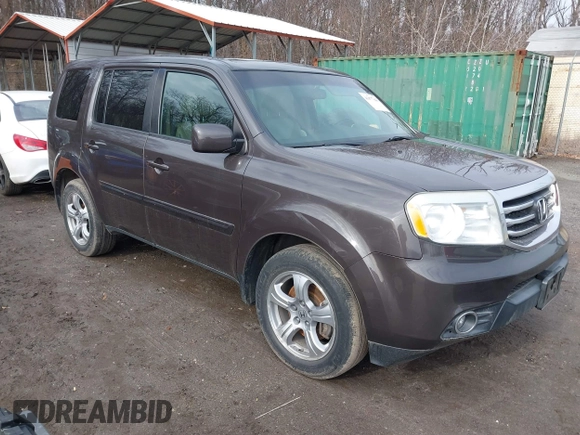2013 Honda Pilot EX-L with VIN 5FNYF4H76DB016821, listed as a IAAI auction lot 41477343 with 129,689 mi miles and . Bid and sale history available at DreamBid. Image 1.