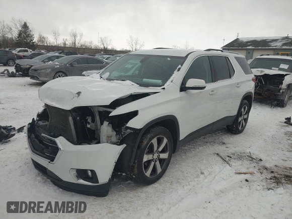 2018 Chevrolet Traverse LT Leather with VIN 1GNEVHKW8JJ134412, listed as a IAAI auction lot 41268358 with 62,616 mi miles. Bid and sale history available at carsss.com. Image 2.