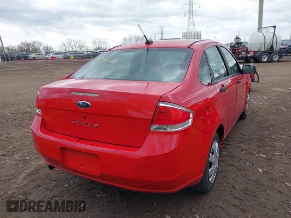 2008 Ford Focus S with VIN 1FAHP34N88W131777, listed as a IAAI auction lot 41942126 with 145,708 mi miles. Bid and sale history available at carsss.com. Image 4.