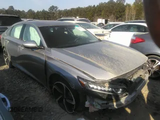 2019 Honda Accord Sport with VIN 1HGCV1F39KA020946, listed as a IAAI auction lot 38929080 with 110,397 mi miles and . Bid and sale history available at DreamBid. Image 1.