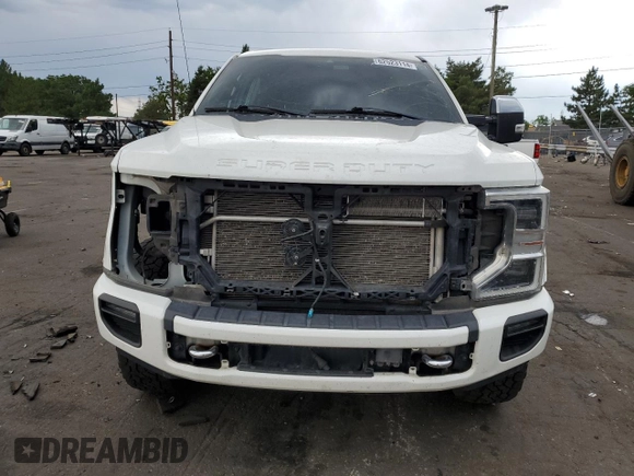 2021 Ford F-350 XL with VIN 1FT8W3BT3MED64626, listed as a Copart auction lot 62523114 with 83,753 mi miles and Salvage Title. Bid and sale history available at DreamBid. Image 5.
