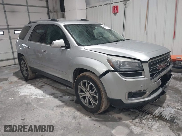 2014 GMC Acadia SLT with VIN 1GKKRRKD8EJ351912, listed as a IAAI auction lot 41265895 with 126,127 mi miles. Bid and sale history available at carsss.com. Image 1.