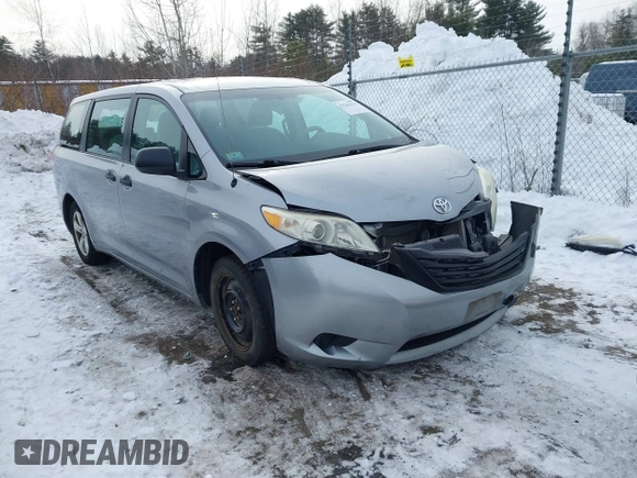 2012 Toyota Sienna with VIN 5TDKA3DC3CS010468, listed as a IAAI auction lot 41542523 with 56,055 mi miles and . Bid and sale history available at DreamBid. Image 1.