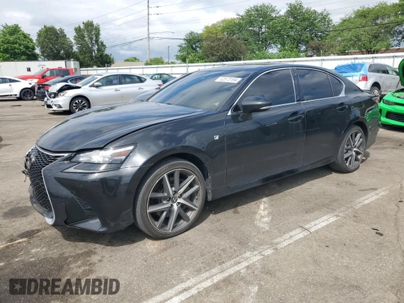 2016 Lexus GS 350 with VIN JTHCZ1BL9GA002297, listed as a Copart auction lot 52573194 with 134,876 mi miles and Salvage Title. Bid and sale history available at carsss.com. Image 1.