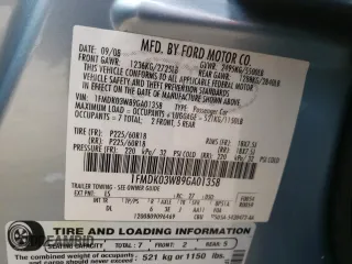 2009 Ford Taurus X Limited with VIN 1FMDK03W89GA01358, listed as a Copart auction lot 79132254 with 173,623 mi miles and Salvage title. Bid and sale history available at DreamBid. Image 15.