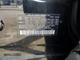 2024 Subaru Ascent Onyx Limited with VIN 4S4WMAKD0R3422832, listed as a Copart auction lot 73406224 with 2,663 mi miles and Salvage title. Bid and sale history available at DreamBid. Image 12.