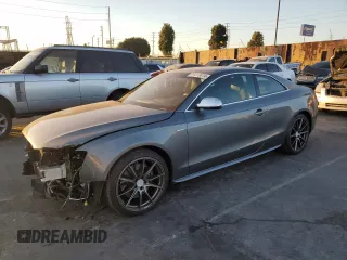 2015 Audi S5 Premium Plus with VIN WAUCGAFR5FA034343, listed as a Copart auction lot 81313414 with 48,395 mi miles and Salvage Title. Bid and sale history available at carsss.com. Image 1.