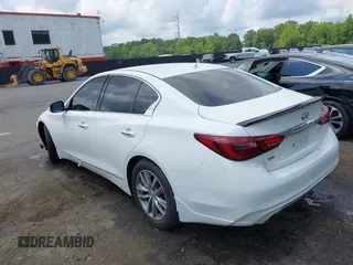 2021 Infiniti Q50 Pure with VIN JN1EV7AR7MM752535, listed as a IAAI auction lot 42683119 with 45,121 mi miles and . Bid and sale history available at DreamBid. Image 3.