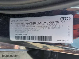 2014 Audi A6 2.0T Premium Plus with VIN WAUGFAFC2EN012212, listed as a Copart auction lot 74503254 with 148,087 mi miles and Salvage Title. Bid and sale history available at carsss.com. Image 14.