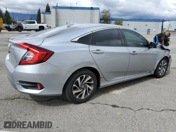 2018 Honda Civic Sedan EX with VIN 2HGFC2F72JH581873, listed as a Copart auction lot 48996235 with 109,440 mi miles and Salvage Title. Bid and sale history available at carsss.com. Image 3.