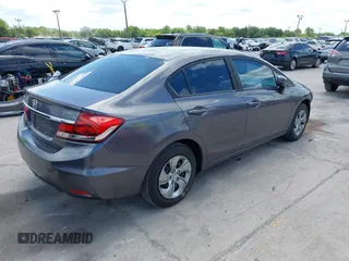 2014 Honda Civic Sedan LX with VIN 19XFB2F59EE079783, listed as a IAAI auction lot 42059609 with 179,922 mi miles. Bid and sale history available at carsss.com. Image 4.