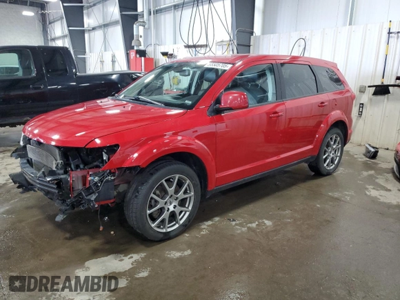 2019 Dodge Journey GT with VIN 3C4PDDEG6KT784450, listed as a Copart auction lot 55505705 with 109,379 mi miles and Salvage title. Bid and sale history available at DreamBid. Image 1.
