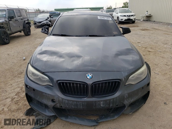 2015 BMW 2 Series M235i xDrive with VIN WBA1J9C59FVX98634, listed as a Copart auction lot 53407353 with 98,714 mi miles. Bid and sale history available at carsss.com. Image 5.