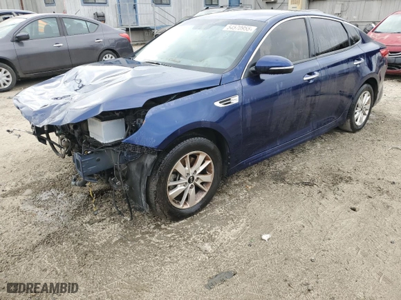 2017 Kia Optima LX with VIN 5XXGT4L30HG160425, listed as a Copart auction lot 54570955 with 112,836 mi miles and Salvage Title. Bid and sale history available at carsss.com. Image 1.