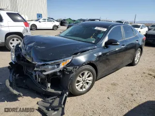 2017 Kia Optima LX with VIN 5XXGT4L31HG134707, listed as a Copart auction lot 48736695 with 117,924 mi miles and Salvage Title. Bid and sale history available at carsss.com. Image 1.