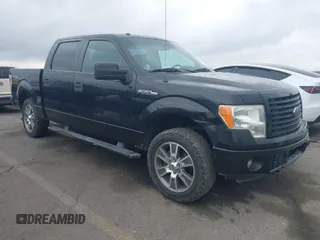 2014 Ford F-150 XL with VIN 1FTFW1EF5EKE08677, listed as a IAAI auction lot 41488333 with 155,093 mi miles. Bid and sale history available at carsss.com. Image 1.