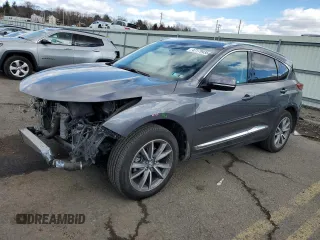 2019 Acura RDX Advance with VIN 5J8TC2H71KL007303, listed as a Copart auction lot 47179435 with 107,465 mi miles and Salvage Title. Bid and sale history available at DreamBid. Image 1.