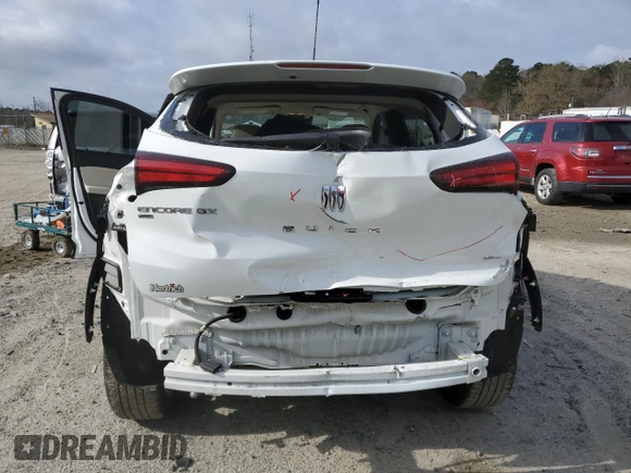 2024 Buick Encore GX Preferred with VIN KL4AMCSL2RB001860, listed as a Copart auction lot 50561185 with 34,854 mi miles and Salvage title. Bid and sale history available at DreamBid. Image 6.