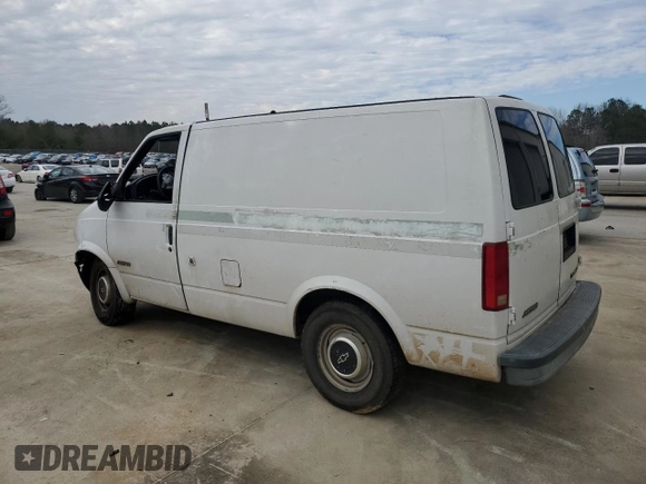 1998 Chevrolet Astro Cargo Van with VIN 1GCDM19W8WB159476, listed as a Copart auction lot 41805445 with 0 mi miles and Salvage Title. Bid and sale history available at carsss.com. Image 2.