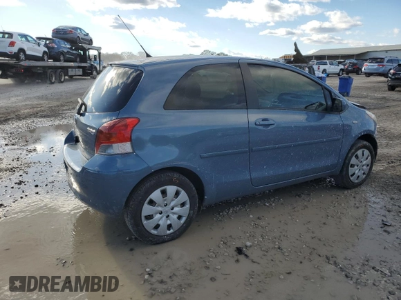 2011 Toyota Yaris with VIN JTDJT4K36B5337336, listed as a Copart auction lot 81704044 with 126,343 mi miles and Salvage Title. Bid and sale history available at carsss.com. Image 3.