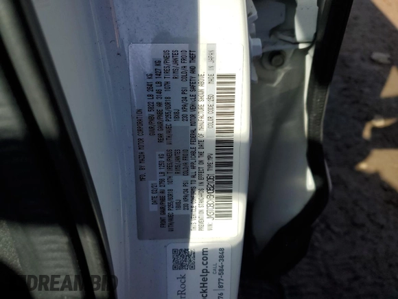 2021 Mazda CX-9 Touring z VIN JM3TCBCY6M0521061, wystawiony jako Copart lot #48181955 z przebiegiem 38 443 mil mil oraz Szkoda całkowita • Salvage title. Historia ofert i sprzedaży dostępna na DreamBid. Obrazek 12.