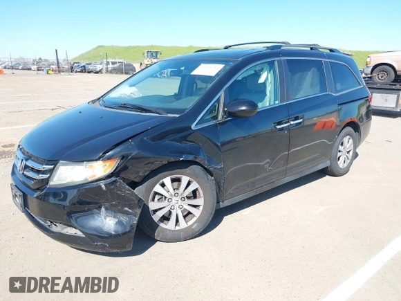 2015 Honda Odyssey EX-L with VIN 5FNRL5H68FB079528, listed as a IAAI auction lot 41893783 with 90,371 mi miles and . Bid and sale history available at DreamBid. Image 2.
