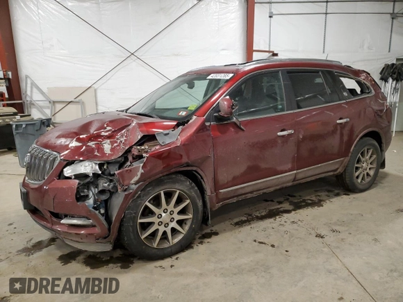 2017 Buick Enclave Leather with VIN 5GAKVBKD3HJ210489, listed as a Copart auction lot 42031285 with 91,154 mi miles and Salvage Title. Bid and sale history available at DreamBid. Image 1.