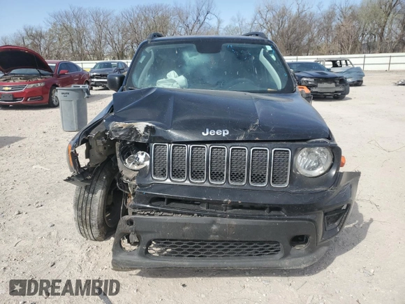 2020 Jeep Renegade Sport with VIN ZACNJAAB7LPL64940, listed as a Copart auction lot 49983135 with 96,186 mi miles and Salvage Title. Bid and sale history available at carsss.com. Image 5.