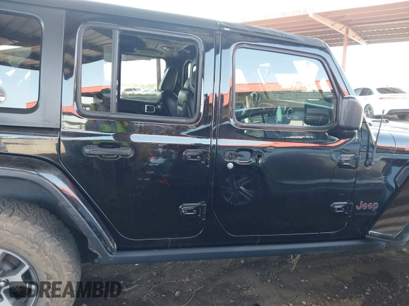 2019 Jeep Wrangler Unlimited Rubicon with VIN 1C4HJXFN5KW522991, listed as a IAAI auction lot 42609616 with 111,844 mi miles and . Bid and sale history available at DreamBid. Image 14.