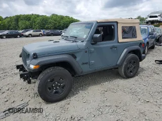 2024 Jeep Wrangler Sport S z VIN 1C4PJXAN5RW123740, wystawiony jako Copart lot #62877324 z przebiegiem 5 758 mil mil oraz Szkoda całkowita • Salvage title. Historia ofert i sprzedaży dostępna na DreamBid. Obrazek 1.