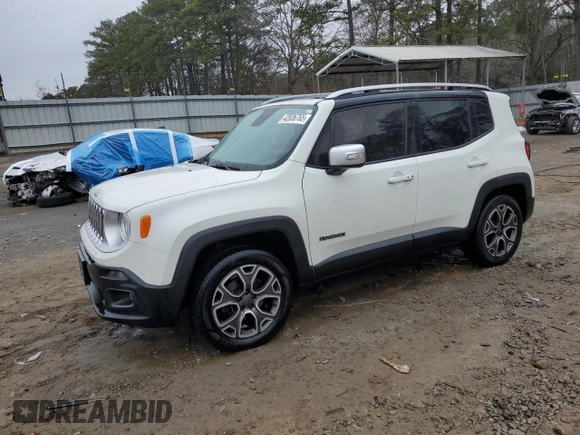 2015 Jeep Renegade Limited with VIN ZACCJBDT6FPC22927, listed as a Copart auction lot 42836765 with 142,787 mi miles and Salvage Title. Bid and sale history available at DreamBid. Image 1.