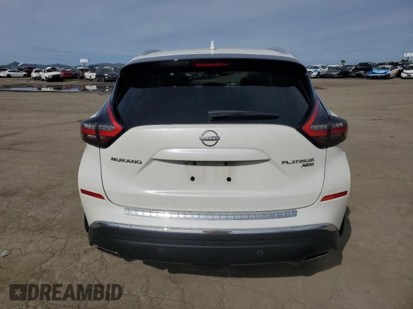 2023 Nissan Murano Platinum with VIN 5N1AZ2DS8PC101759, listed as a Copart auction lot 45998945 with 34,664 mi miles and Clean Title. Bid and sale history available at carsss.com. Image 6.