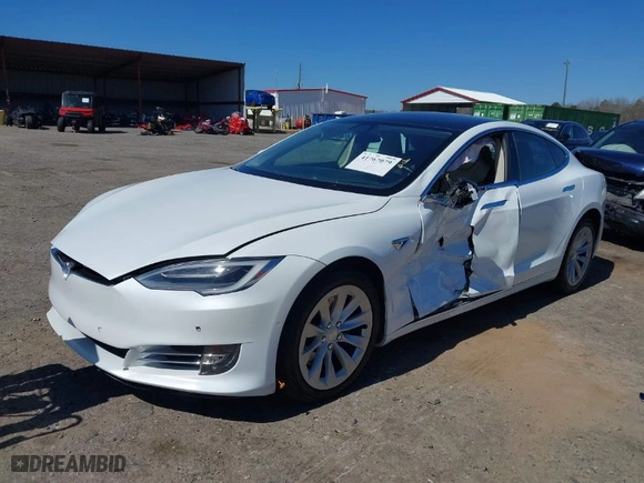 2017 Tesla Model S 100D with VIN 5YJSA1E23HF189813, listed as a IAAI auction lot 41767079 with 53,541 mi miles. Bid and sale history available at carsss.com. Image 2.