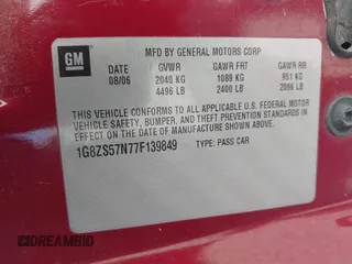 2007 Saturn Aura XE z VIN 1G8ZS57N77F139849, wystawiony jako IAAI lot #41610195 z przebiegiem 168 573 mil mil oraz . Historia ofert i sprzedaży dostępna na DreamBid. Obrazek 9.