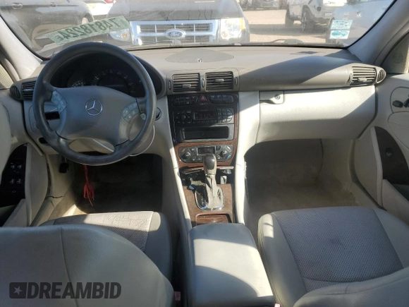 2002 Mercedes-Benz C 230/260/280/320 with VIN WDBRF64J02F197634, listed as a Copart auction lot 74818224 with 169,289 mi miles and Salvage Title. Bid and sale history available at DreamBid. Image 8.