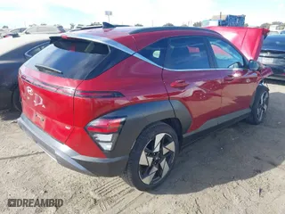 2024 Hyundai Kona Limited with VIN KM8HE3A39RU118399, listed as a IAAI auction lot 41240708 with 1 mi miles. Bid and sale history available at carsss.com. Image 3.