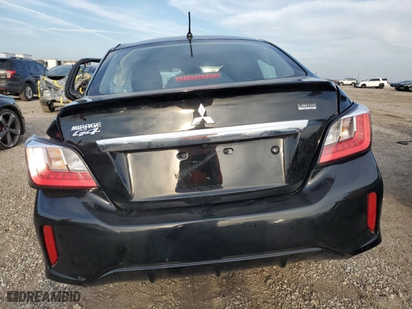 2022 Mitsubishi Mirage G4 ES with VIN ML32FUFJ6NHF02394, listed as a Copart auction lot 43733815 with 0 mi miles and Salvage Title. Bid and sale history available at carsss.com. Image 6.